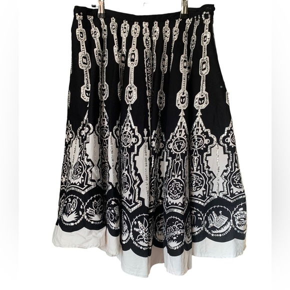 Sequin Boho A-Line Graphic Skirt - Picture 4 of 12
